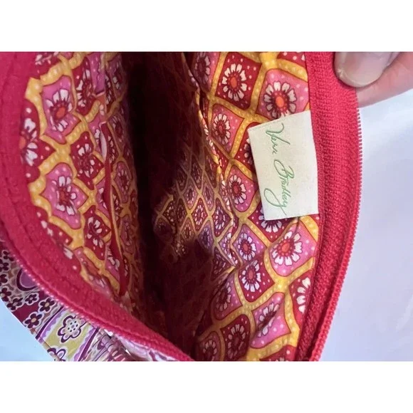 Vera Bradley Pink Paisley Purse Crossbody Shoulder Bag - Picture 5 of 8